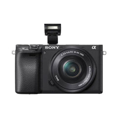 A Photo Of Sony Alpha a6400 Mirrorless Camera with 16-50mm Lens – 24.2MP, 11FPS, 4K Video, Real-time Eye-AF