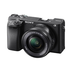A Photo Of Sony Alpha a6400 Mirrorless Camera with 16-50mm Lens – 24.2MP, 11FPS, 4K Video, Real-time Eye-AF