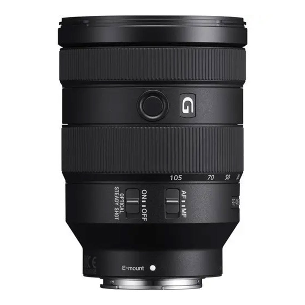 A Photo Of Sony FE 24-105mm f/4 G OSS Lens – Wide-Angle to Telephoto Zoom with Optical SteadyShot and Nano AR Coating