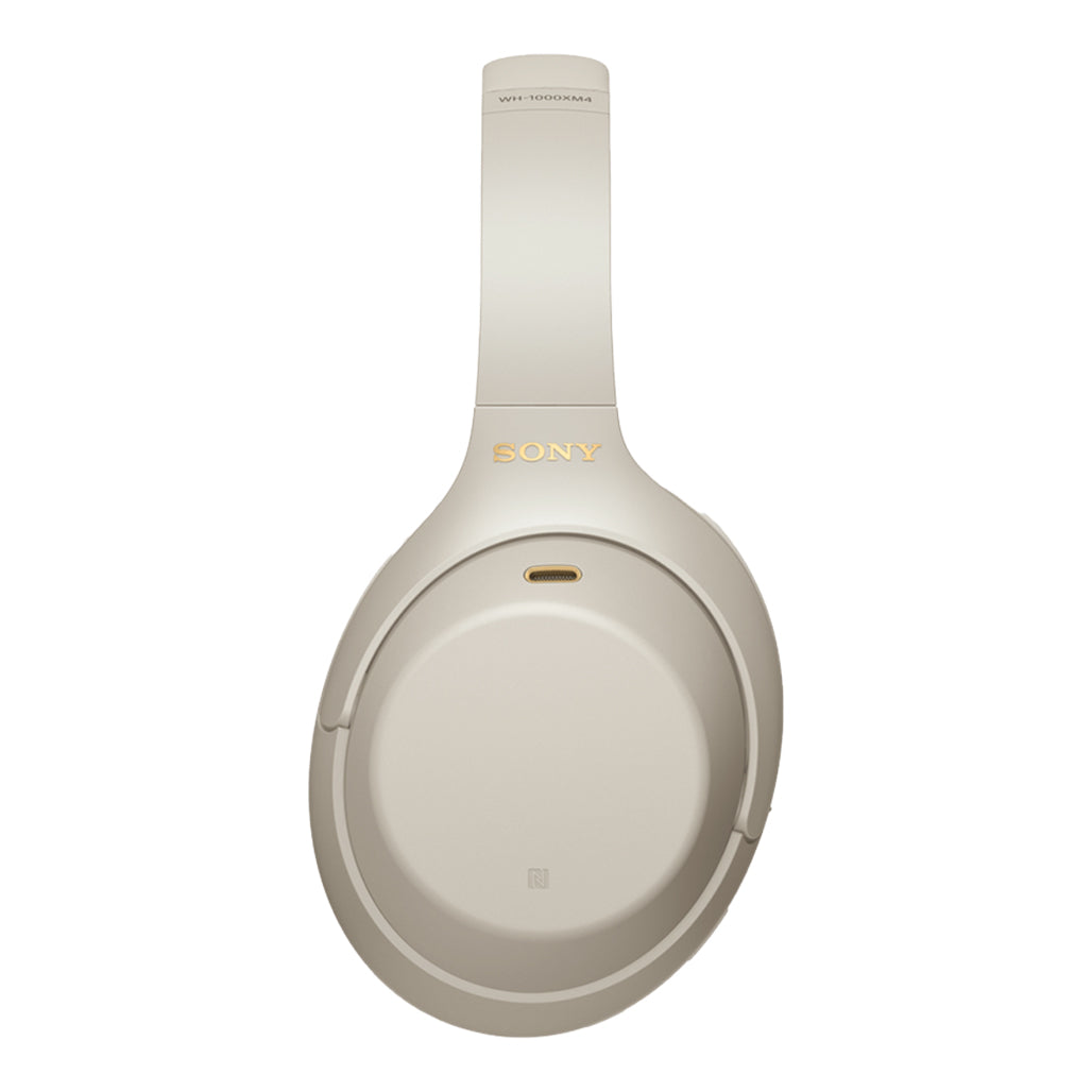 A Photo Of Sony WH-1000XM4 Wireless Noise Cancelling Headphones - White | Premium Sound, Intelligent Noise Cancellation, and Comfortable Design