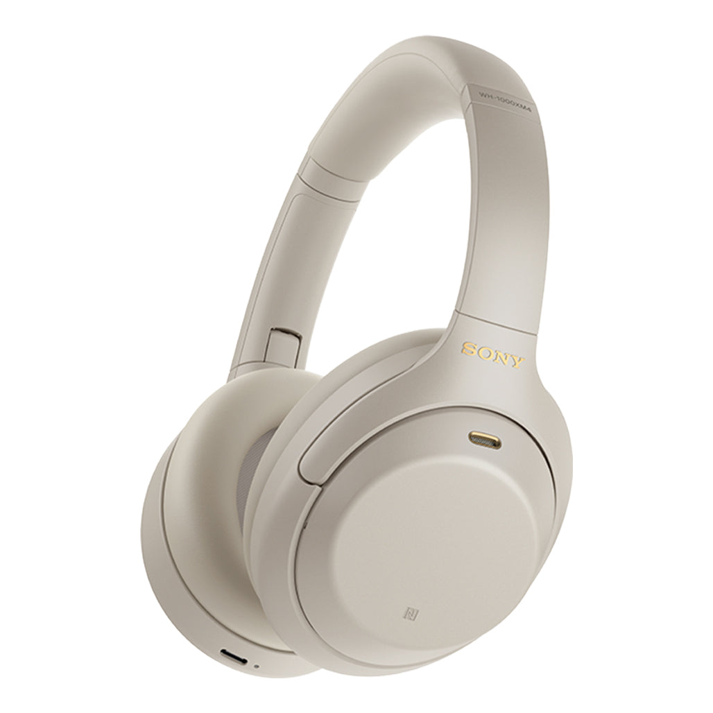 A Photo Of Sony WH-1000XM4 Wireless Noise Cancelling Headphones - White | Premium Sound, Intelligent Noise Cancellation, and Comfortable Design