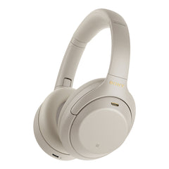 A Photo Of Sony WH-1000XM4 Wireless Noise Cancelling Headphones - White | Premium Sound, Intelligent Noise Cancellation, and Comfortable Design