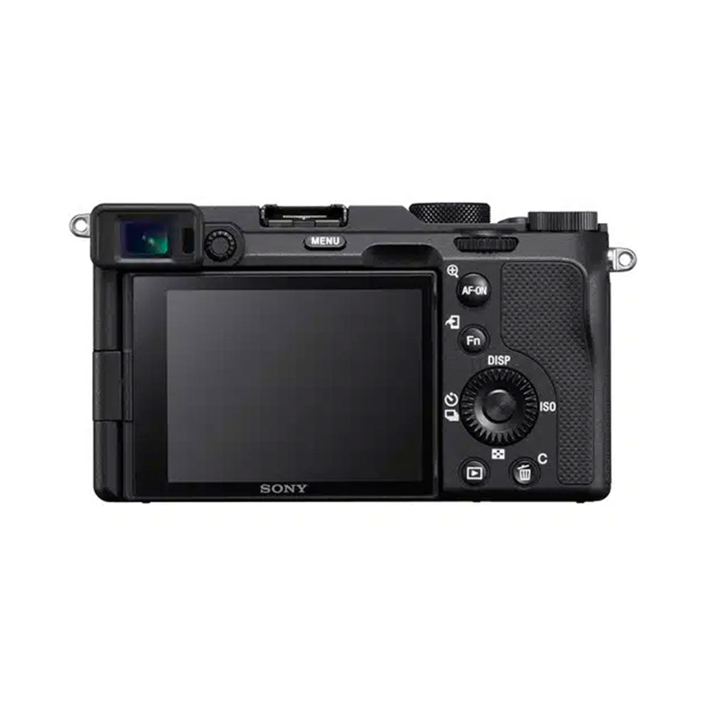 A Photo Of Sony a7C Mirrorless Camera with 28-60mm Lens Kit - Black, Full-Frame CMOS, 24.2MP