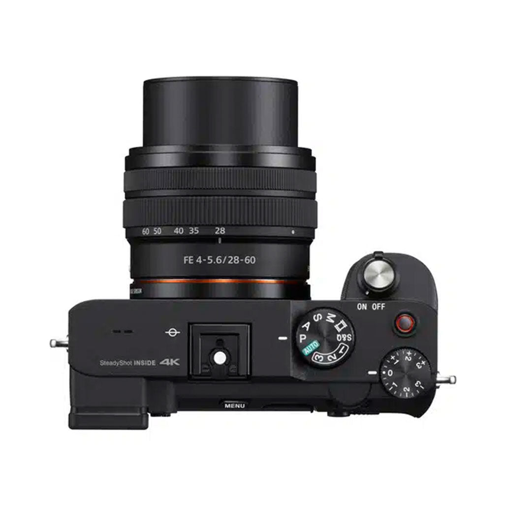 A Photo Of Sony a7C Mirrorless Camera with 28-60mm Lens Kit - Black, Full-Frame CMOS, 24.2MP