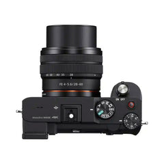 A Photo Of Sony a7C Mirrorless Camera with 28-60mm Lens Kit - Black, Full-Frame CMOS, 24.2MP