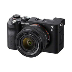 A Photo Of Sony a7C Mirrorless Camera with 28-60mm Lens Kit - Black, Full-Frame CMOS, 24.2MP