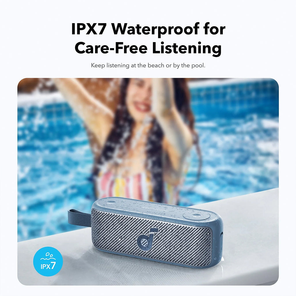 A Photo Of Anker Soundcore Motion 100 Portable Bluetooth Speaker – Hi-Res Audio, Waterproof, and 12-Hour Playtime