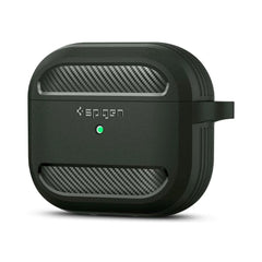 A Photo Of Spigen Rugged Armor Case for AirPods 3rd Gen - Military Green - ASD01979