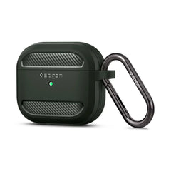 A Photo Of Spigen Rugged Armor Case for AirPods 3rd Gen - Military Green - ASD01979