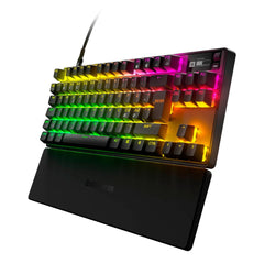 A Photo Of SteelSeries Apex Pro TKL - Wired Mechanical Tenkeyless Gaming Keyboard with Adjustable OmniPoint Switches and OLED Display