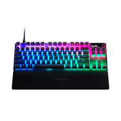 A Photo Of SteelSeries Apex Pro TKL - Wired Mechanical Tenkeyless Gaming Keyboard with Adjustable OmniPoint Switches and OLED Display