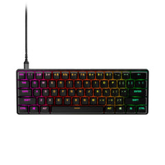 A Photo Of SteelSeries Apex Pro Mini - Adjustable Switch Compact Wired Gaming Keyboard with Per-Key RGB Illumination