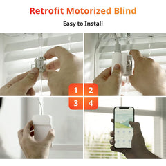 A Photo Of SwitchBot Blind Tilt with Solar Panel | Smart Blind Controller with 2000mAh Solar Power