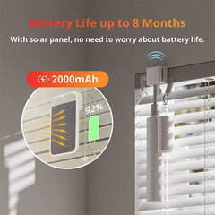 A Photo Of SwitchBot Blind Tilt with Solar Panel | Smart Blind Controller with 2000mAh Solar Power