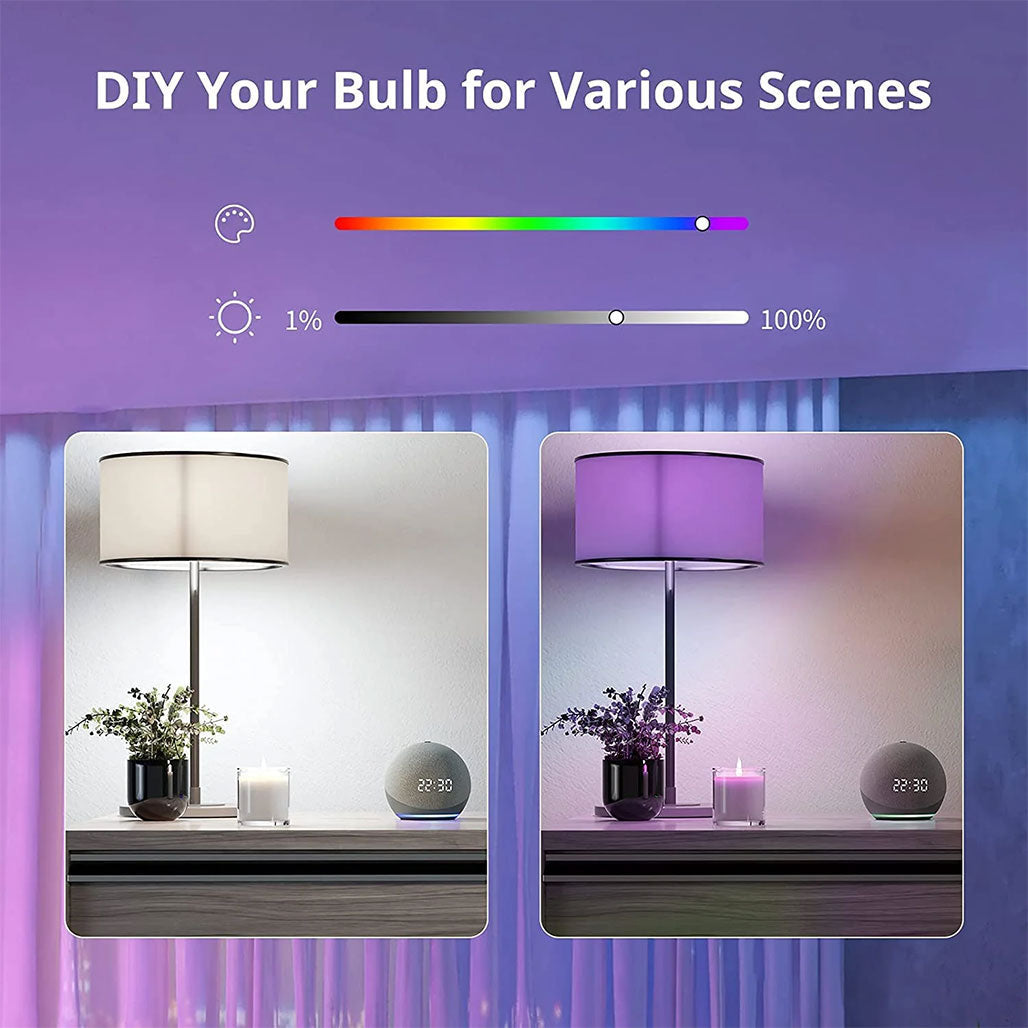 A Photo Of SwitchBot Color Bulb E27 | Smart Light Bulb with 16 Million Colors, Voice & App Control, Timers, Music Mode