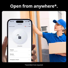 A Photo Of SwitchBot Lock Pro Smart Door Lock – Matter-Compatible, Voice Control, 15 Unlock Methods, Long Battery Life