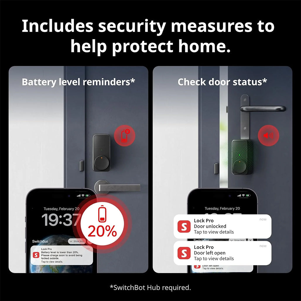 A Photo Of SwitchBot Lock Pro Smart Door Lock – Matter-Compatible, Voice Control, 15 Unlock Methods, Long Battery Life