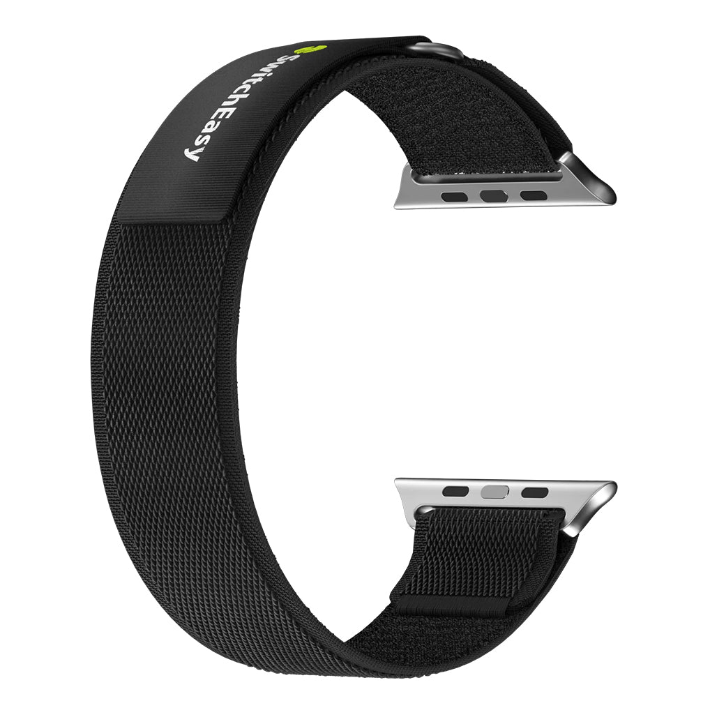 A Photo Of SwitchEasy Flex Woven Nylon Apple Watch Loop 38mm/40mm/41mm - Black