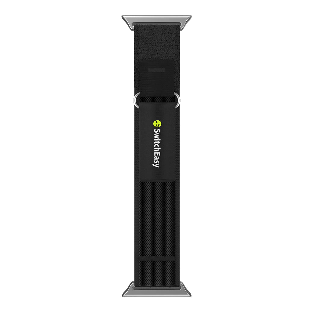 A Photo Of SwitchEasy Flex Woven Nylon Apple Watch Loop 38mm/40mm/41mm - Black