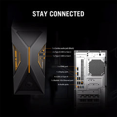 A Photo Of ASUS TUF Gaming T500 - T500MV-13620H476W - Core i7-13620H - 32GB Ram - 1TB SSD - RTX 5060Ti 8GB - Includes Keyboard and Mouse