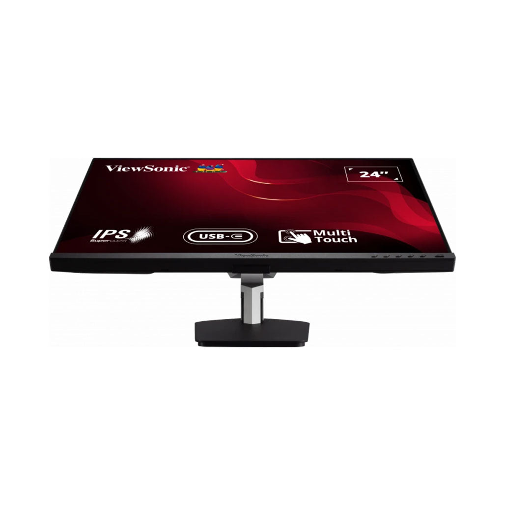 A Photo Of ViewSonic TD2455 24” Touch Monitor - Full HD, USB Type-C, Ergonomic Stand, and Advanced Touch Technology