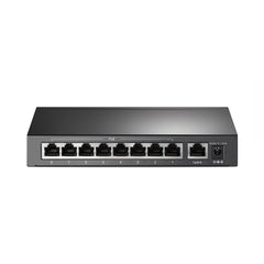 A Photo Of TP-Link TL-SF1009P 9-Port 10/100Mbps Desktop Switch with 8-Port PoE+ | 65W Budget, Extend Mode, Priority Mode