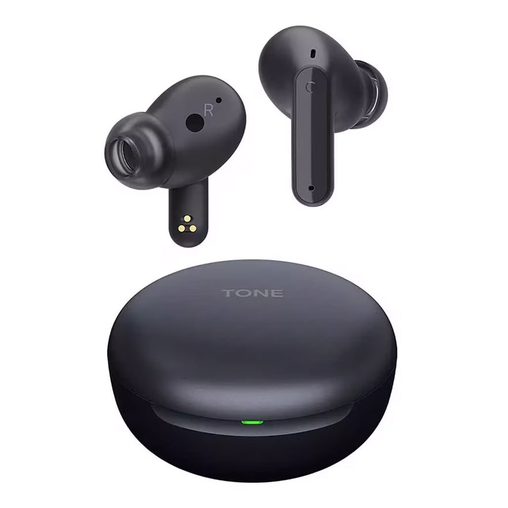 A Photo Of LG TONE Free FP5 - True Wireless Bluetooth Earbuds - Black with Active Noise Cancellation and Up to 22 Hours Playtime