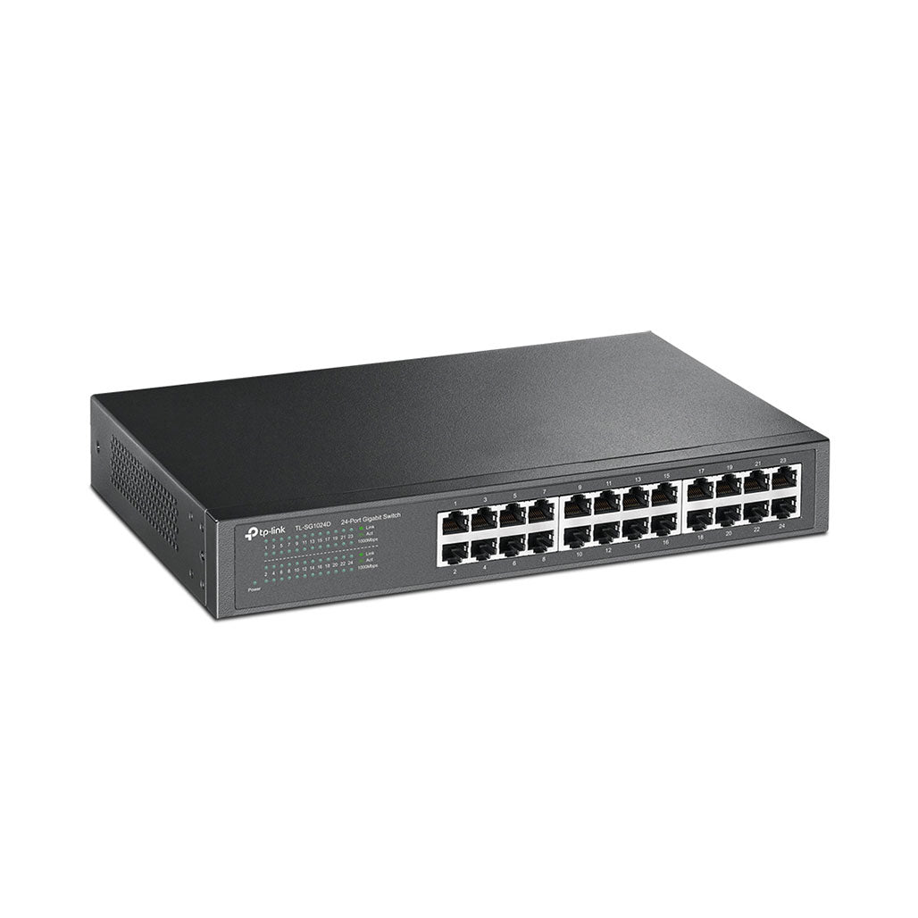 A Photo Of TP-Link TL-SG1024D 24-Port Gigabit Desktop/Rackmount Switch | Energy-Efficient Network Expansion