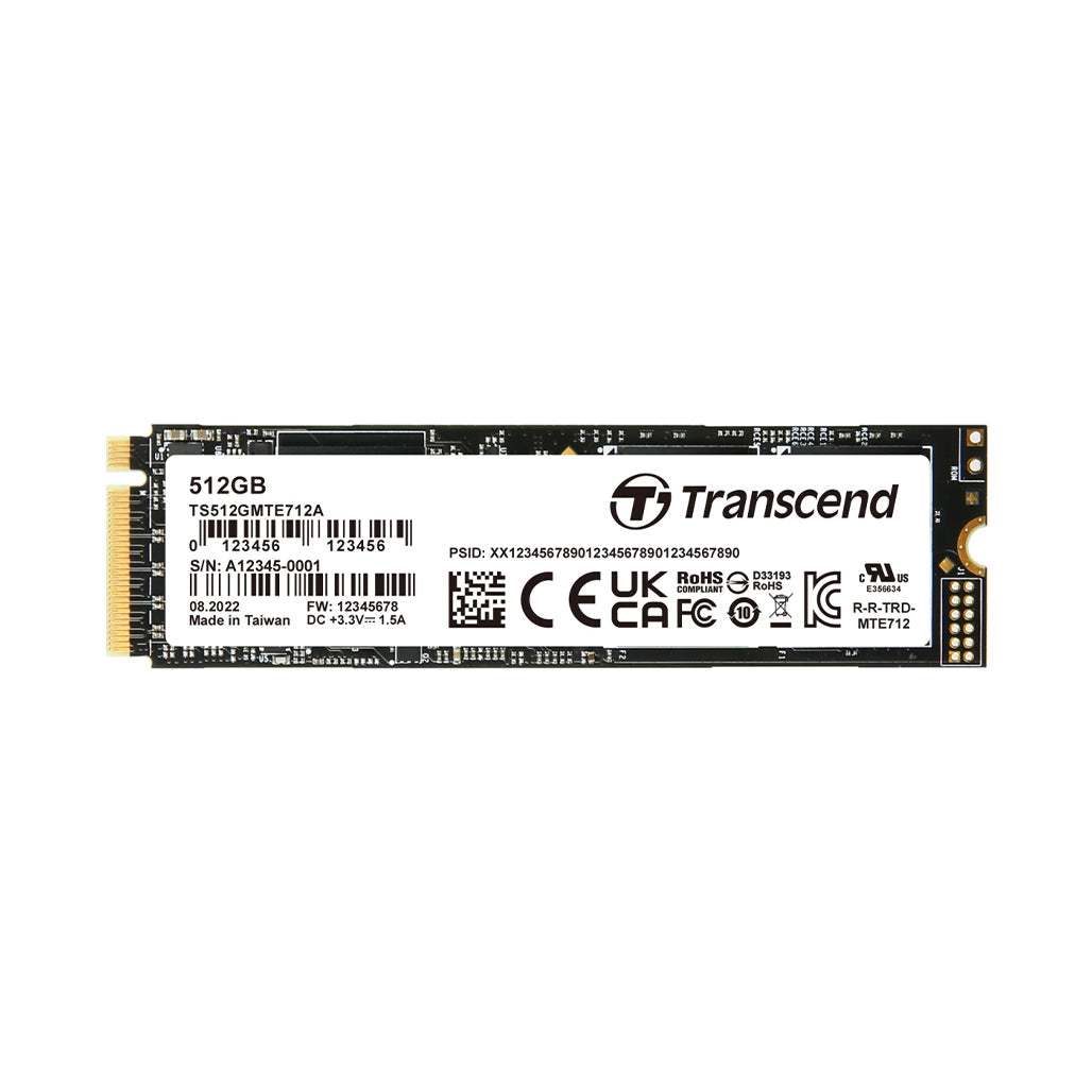 A Photo Of Transcend SSD M.2 2280 PCIe NVMe 512GB | MTE712A