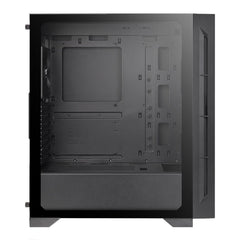 A Photo Of Thermaltake H330 Tempered Glass Mid-Tower Chassis – Sleek Black Design, Superior Cooling, and Versatile Expansion