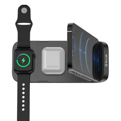 A Photo Of Tellur 3-In-1 Wireless Desk Charger – Fast Charging Station for Smartphone, Earbuds, and Apple Watch