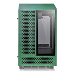 A Photo Of Thermaltake The Tower 100 Racing Green - Mini ITX Chassis with Tempered Glass Windows