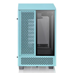 A Photo Of Thermaltake The Tower 100 Turquoise - Mini ITX Chassis with Tempered Glass Panels