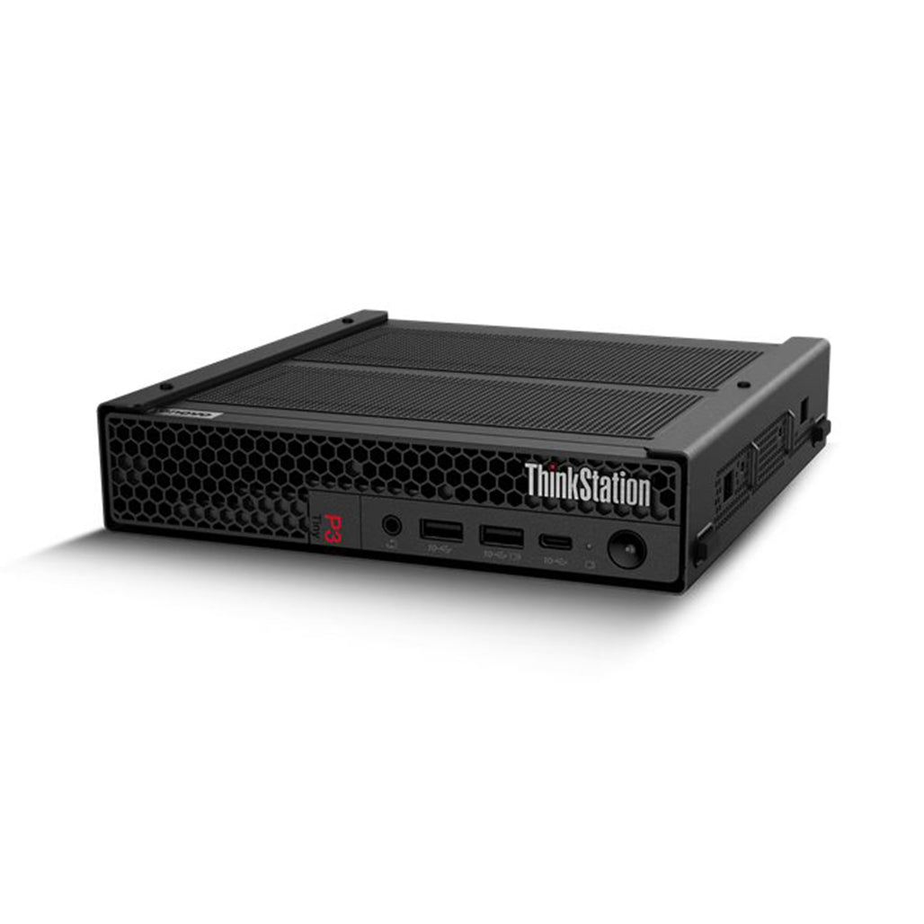 A Photo Of Lenovo ThinkStation P3 Tiny Workstation 30H0000XUS - Core i7-13700T - 32GB RAM -1TB SSD - NVIDIA T1000 8GB