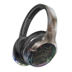 A Photo Of Promate Transtune - ANC Wireless Headphones with RGB Lights | Hi-Fi Sound & Extended Battery Life | Gunmetal