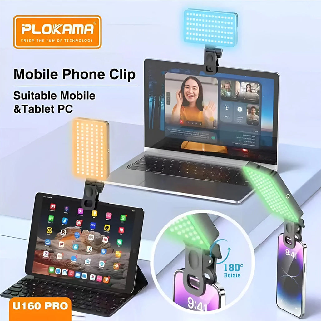 A Photo Of Plokama U160 Pro RGB Portable LED Flashlight