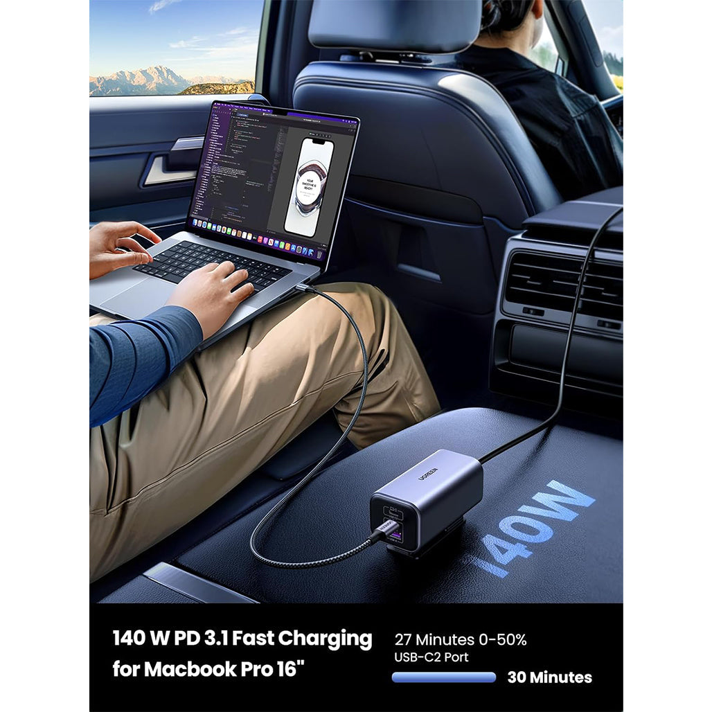 A Photo Of UGREEN 150W USB C Car Charger | 35571