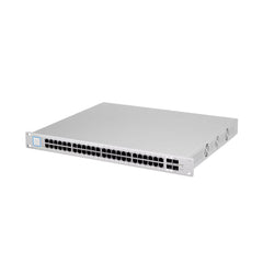 A Photo Of Ubiquiti PoE Switch 48-Port GbE, PoE+ and 24V Passive PoE with 1G & 10G SFP Ports | High-Performance Network Switch