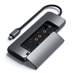 A Photo Of Satechi USB-C Hybrid Multiport Adapter with SSD Enclosure - ST-UCHSEM