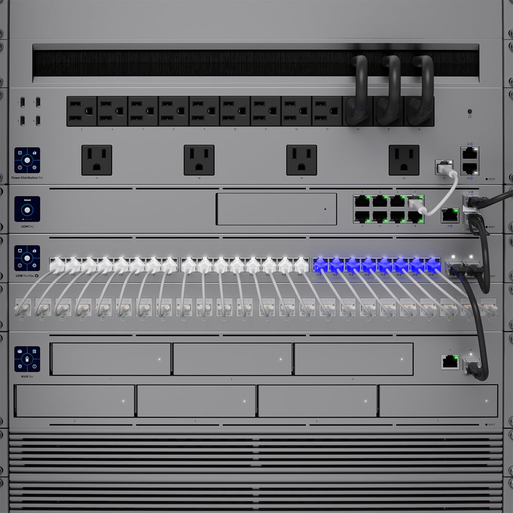 A Photo Of Ubiquiti USW-Pro-Max-24-PoE - 24-port, Layer 3 Etherlighting™ switch