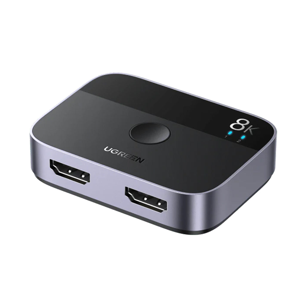 A Photo Of UGreen 2-in-1 Out HDMI 2.1 Switch | 8K@60Hz, 4K@144Hz, VRR Support | USB Powered