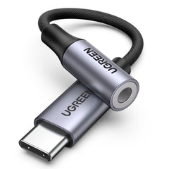A Photo Of UGreen Braided USB-C to 3.5mm Headphone Adapter | High-Quality Type-C to Audio Jack Converter