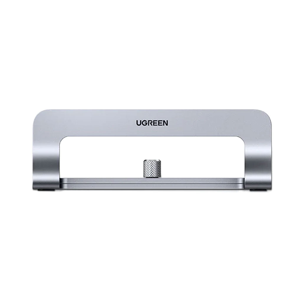 A Photo Of UGreen Vertical Laptop Stand Holder | Adjustable Desk Organizer for Laptops and Tablets