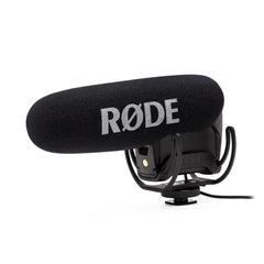 A Photo Of Rode VideoMic Pro Professional On-Camera Microphone with High-Pass Filter and Rycote® Lyre® Shock Mount