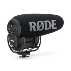 A Photo Of Rode VideoMic Pro+ Premium On-Camera Microphone with High-Pass Filter and Rechargeable Battery