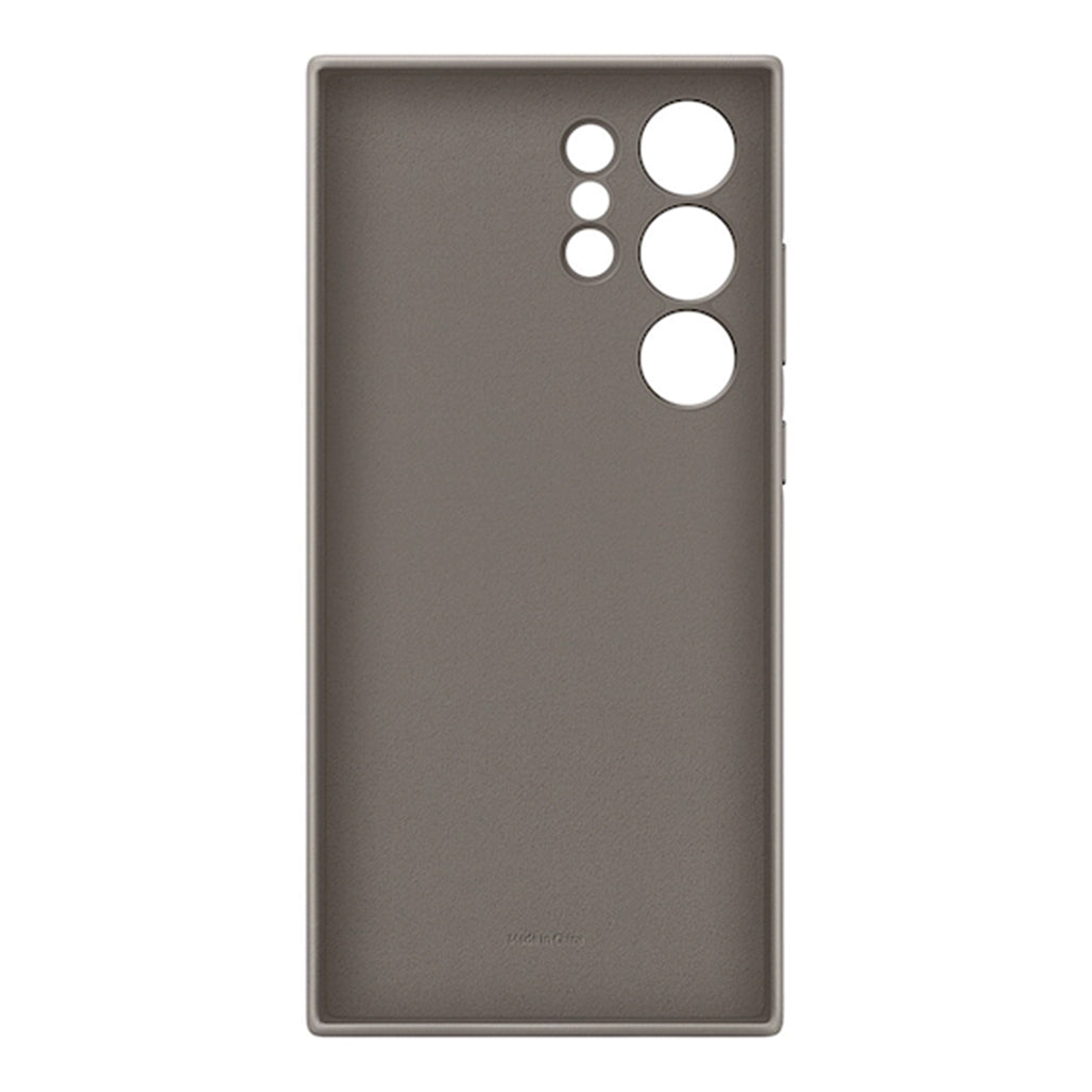 A Photo Of Samsung Vegan Leather case for Galaxy S24 Ultra, Taupe | GP-FPS928HCAAW