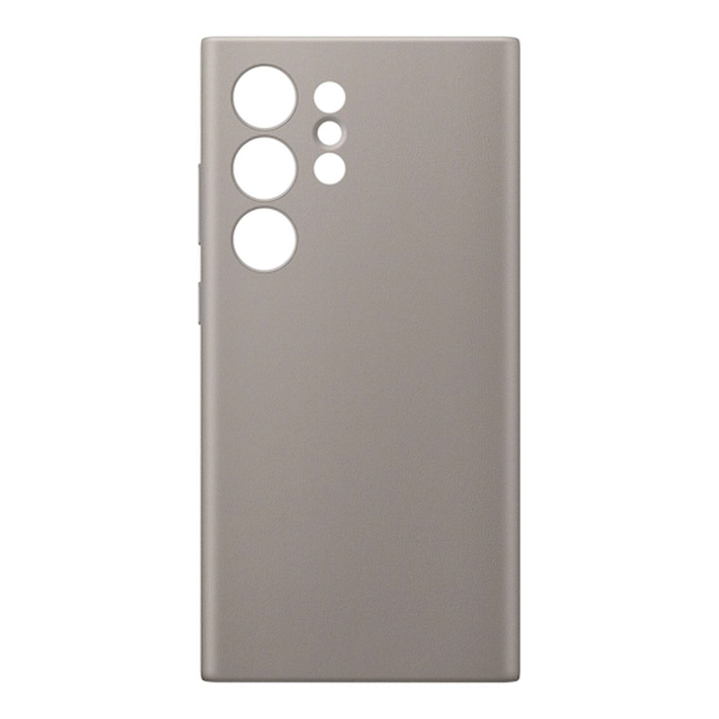A Photo Of Samsung Vegan Leather case for Galaxy S24 Ultra, Taupe | GP-FPS928HCAAW