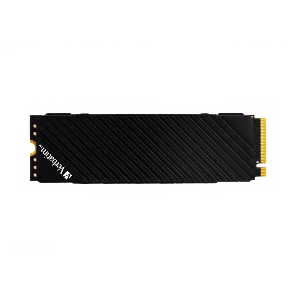 A Photo Of Verbatim Vi7000G 1TB PCIe NVMe M.2 SSD for PS5 | High-Speed Gaming SSD with Heat Sink