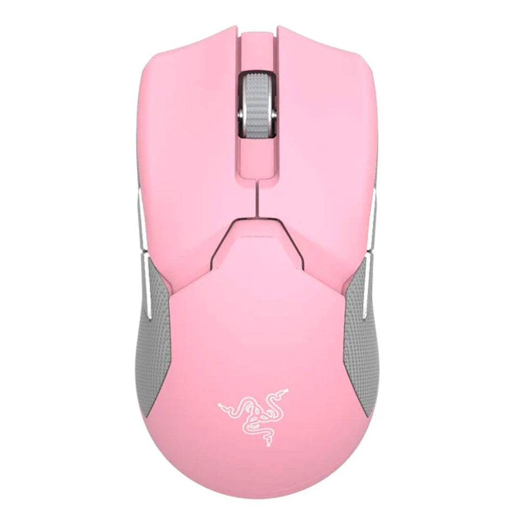 A Photo Of Razer Viper Ultimate & Wired Mouse Dock Quartz - Wireless Gaming Mouse with 20000 DPI Optical Sensor, Razer HyperSpeed Wireless, Chroma RGB