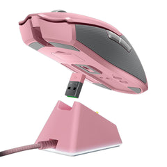 A Photo Of Razer Viper Ultimate & Wired Mouse Dock Quartz - Wireless Gaming Mouse with 20000 DPI Optical Sensor, Razer HyperSpeed Wireless, Chroma RGB